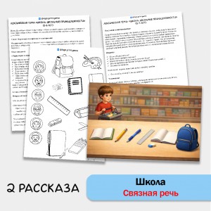 Школа - развитие связной речи, внимания и памяти у детей 5-7 лет.