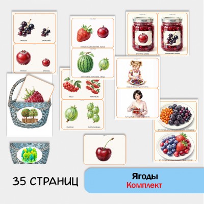 «Комплект Ягоды» для фронтальных занятий в детском саду.