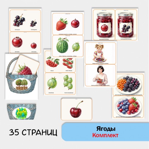 «Комплект Ягоды» для фронтальных занятий в детском саду.